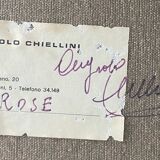 HST painting "Bouquet of flowers" by Angelo Cesare CHIELLINI (1916-1991) Italy