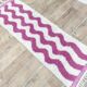 Tapis berbère Couloir Azilal en laine fait main 200 X 65 CM