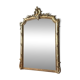 19th-century gilded antique pediment mirror