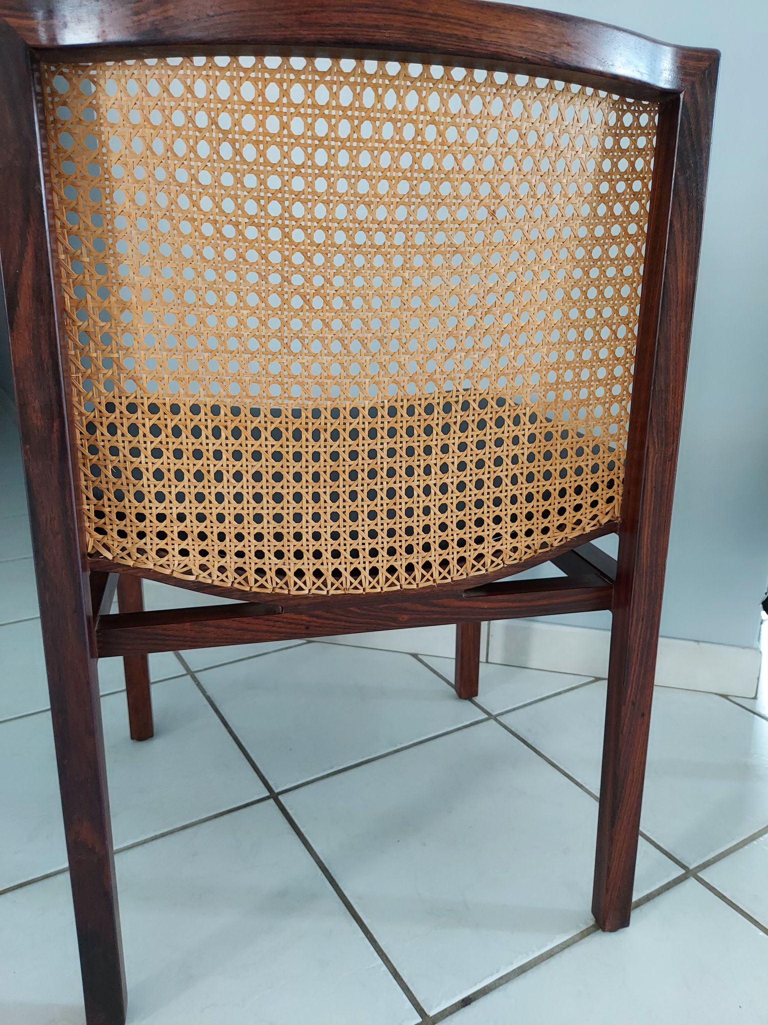 Suite of 6 chairs Italy Tito Agnoli rosewood 1960