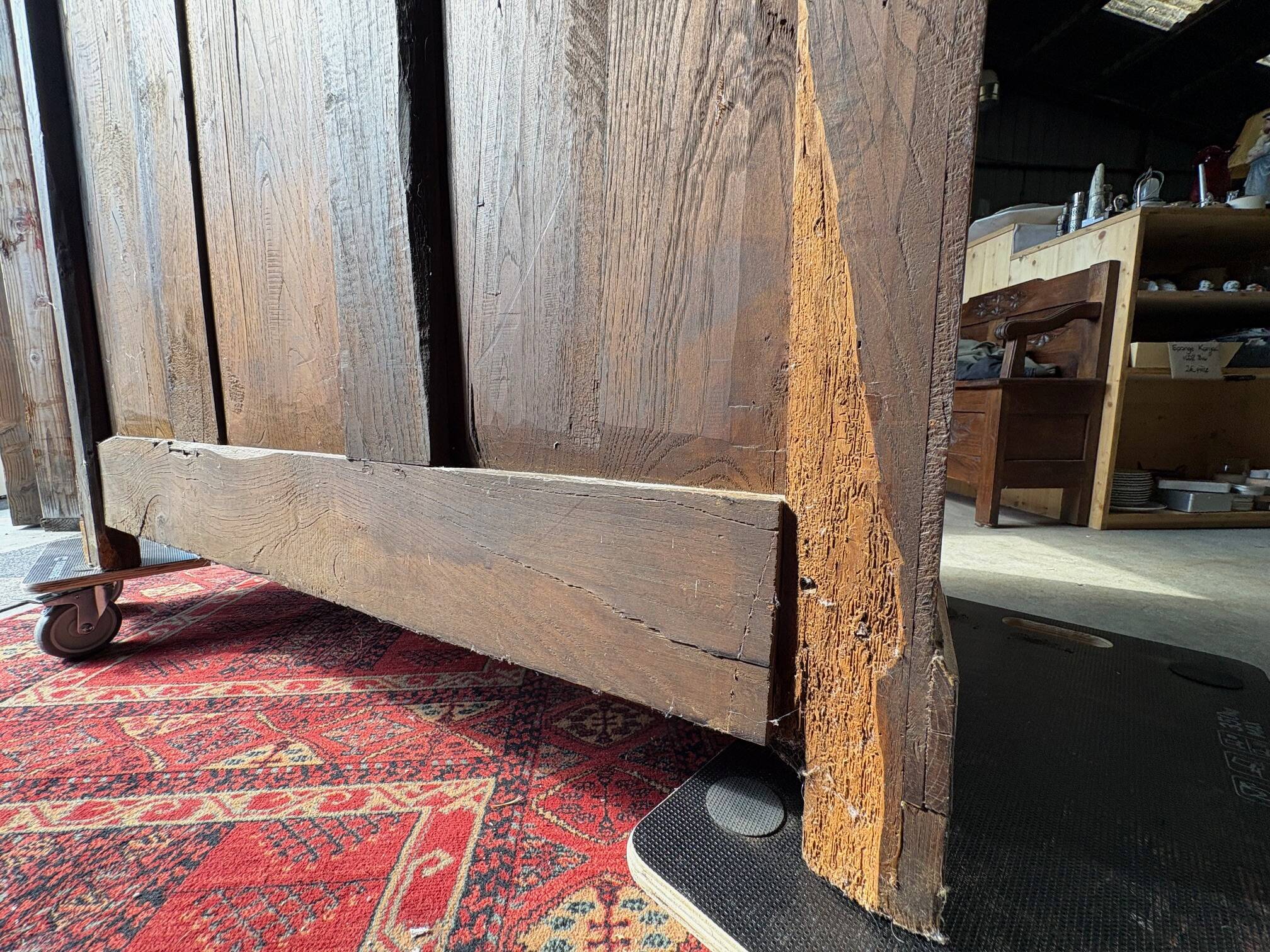 Antique solid oak sideboard