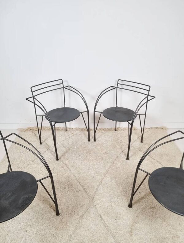 Ensemble de 4 fauteuils par Pascal Mourgue pour Fermob