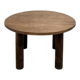 Table ronde années 50 constructiviste noyer