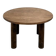 Table ronde années 50 constructiviste noyer