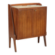 Vintage buffet in exotic wood veneer, 1950s-1960s design.