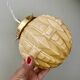 Vintage globe pendant light in pale yellow opaline