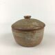 Sandstone salt box / pot of puisaye pierre lion