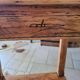 Country chic console side table