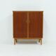 Armoire scandinave bicolore en teck et bouleau avec tiroirs des années 1960