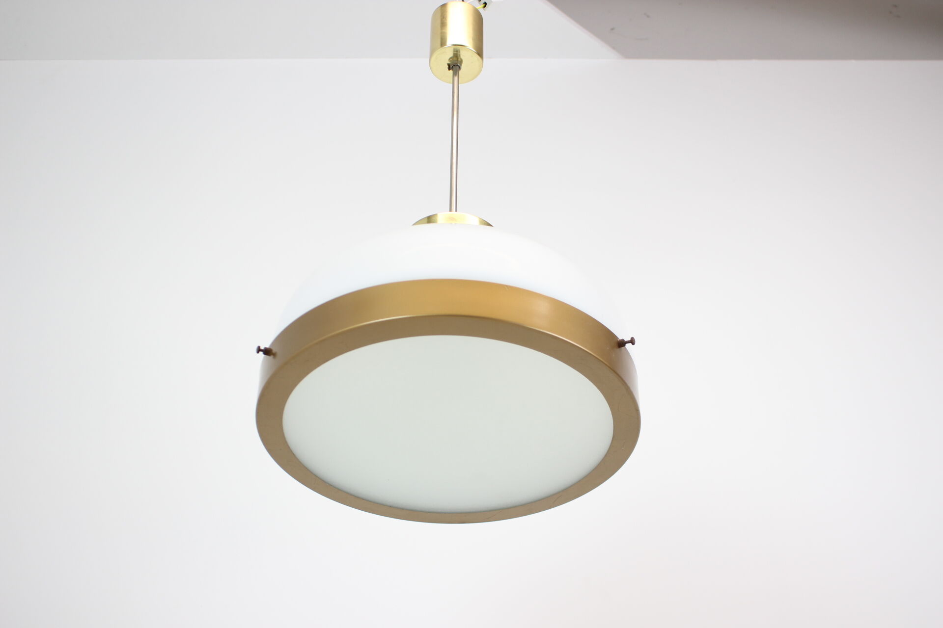 Mid-century glass chandelier/kamenicky senov, 1970's