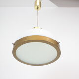 Mid-century glass chandelier/kamenicky senov, 1970's