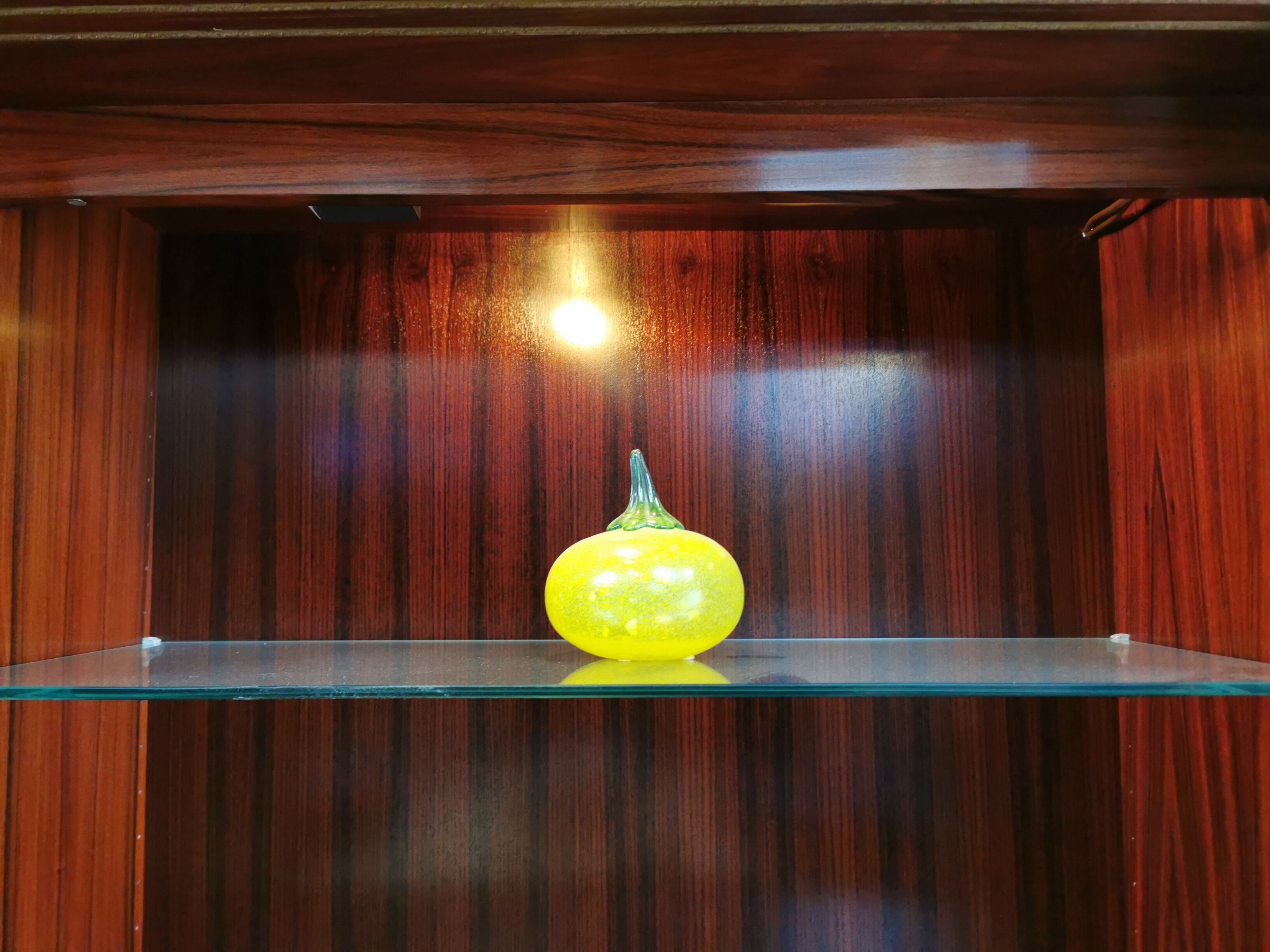 Danish Hundevad rosewood wall unit display cabinet 70s mid century vintage