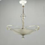 Art Deco lustre produced in Czechoslovakia during the 1940s.