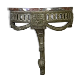 Console D’applique En Bois Sculpté, Patine En Camaïeu De Vert, XVIIIéme S