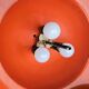 Vintage Two-Tone Pendant Lamp • UFO • Space Age • 1960