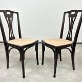 Set of 6 dining chairs no.319 by J&J Kohn