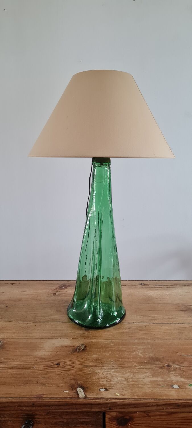 Blown glass lamp