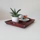 Plateau vintage fait main art populaire asie