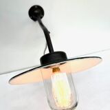 Wall lamp COL de Cygne in cast steel, fully restored 1920 1930