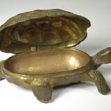 "turtle" ashtray in brass