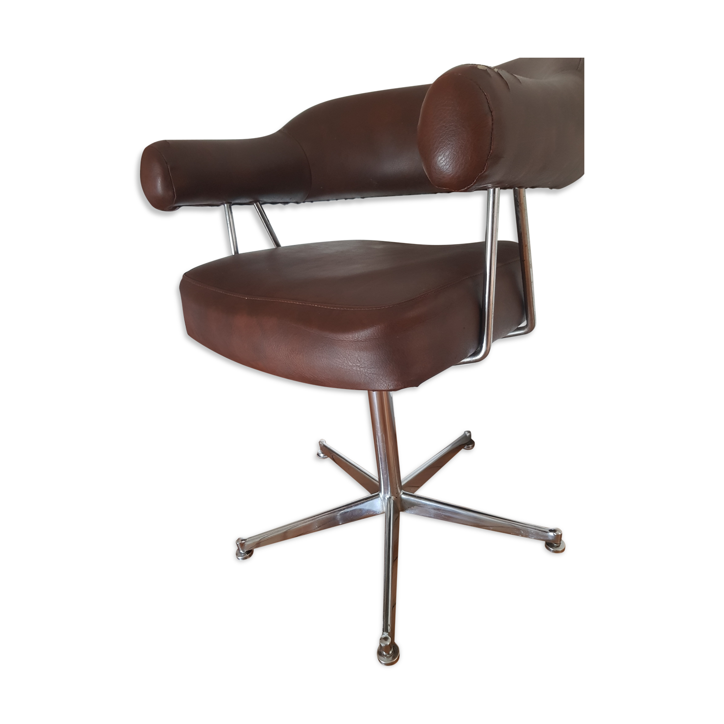 Leather barber chair