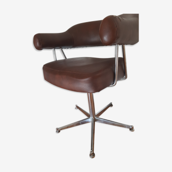 Fauteuil de coiffeur en cuir