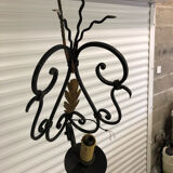 Wrought iron corner wall lights