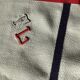 Embroidered tablecloth FL rectangle basque fabric navy and red