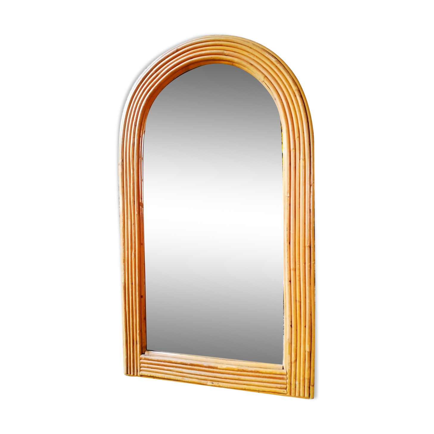 Rattan mirror 35x60cm