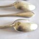 SFAM set of 4 Art Deco silver-plated teaspoons in Printania style