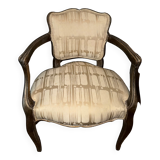 Louis XV style wooden armchair