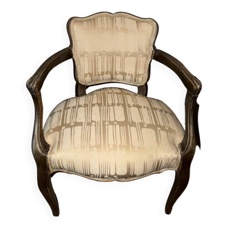 Louis XV style wooden armchair