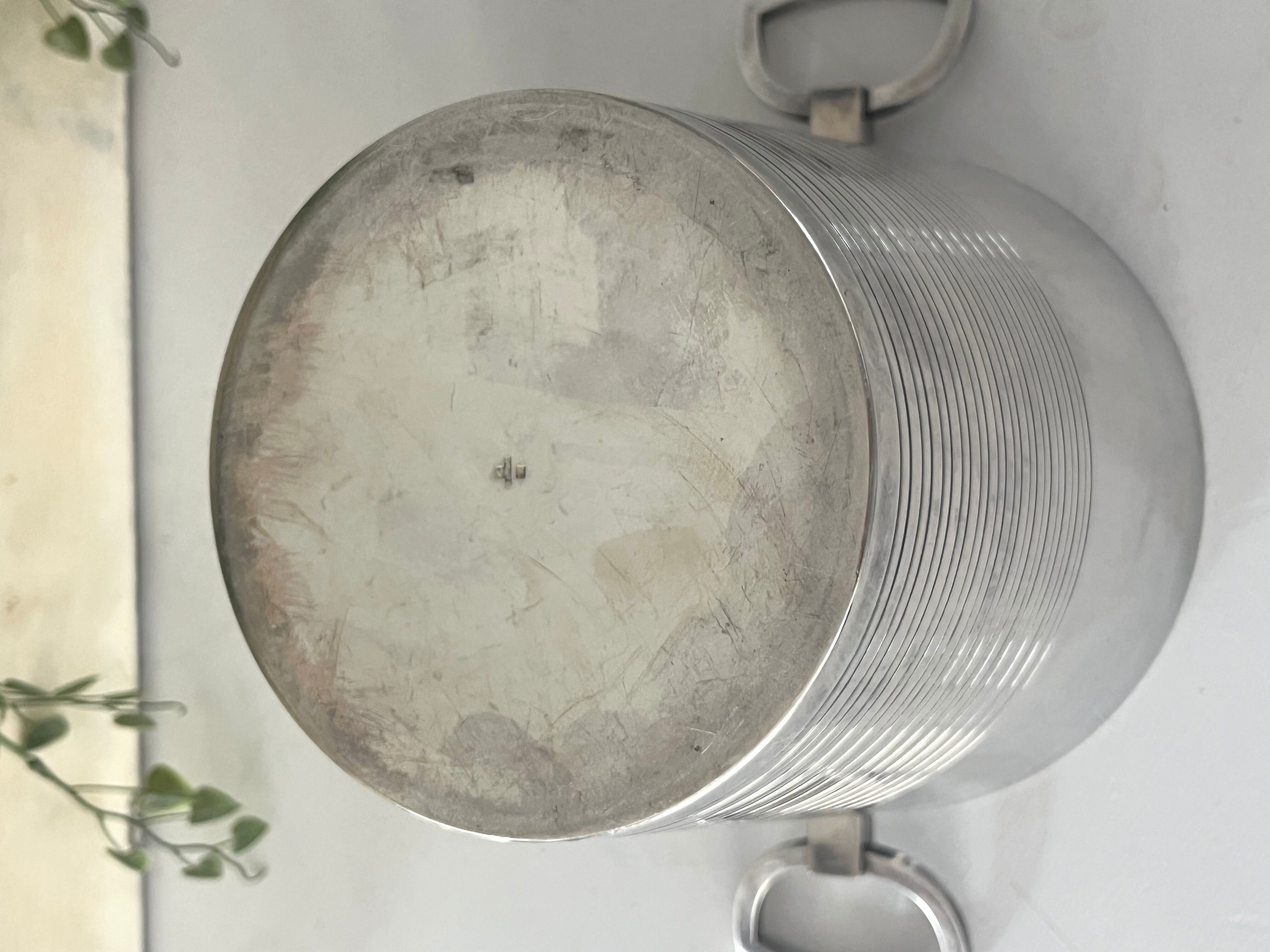 Silver Plated Champagne Bucket St Medard – Art Deco Style Mid Century