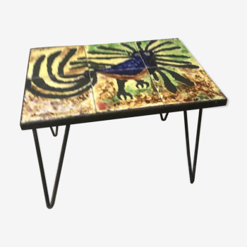 Colorful ceramic coffee table