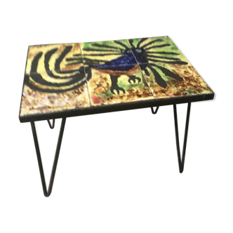 Colorful ceramic coffee table