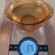 3 frosted glass bowls, amber