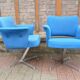 Paire de fauteuils design année 1970