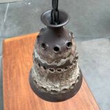 Brutalist ceramic pendant from the mid-century modern period by Judi Kunst.