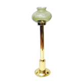 Bougeoir norvégien en laiton Tall Odel avec teinte verte années 1960