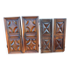2 paires de portes 19 ème en noyer