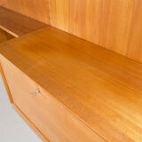 Modular wall system with panels Cado Poul Cadovius teak years 1959