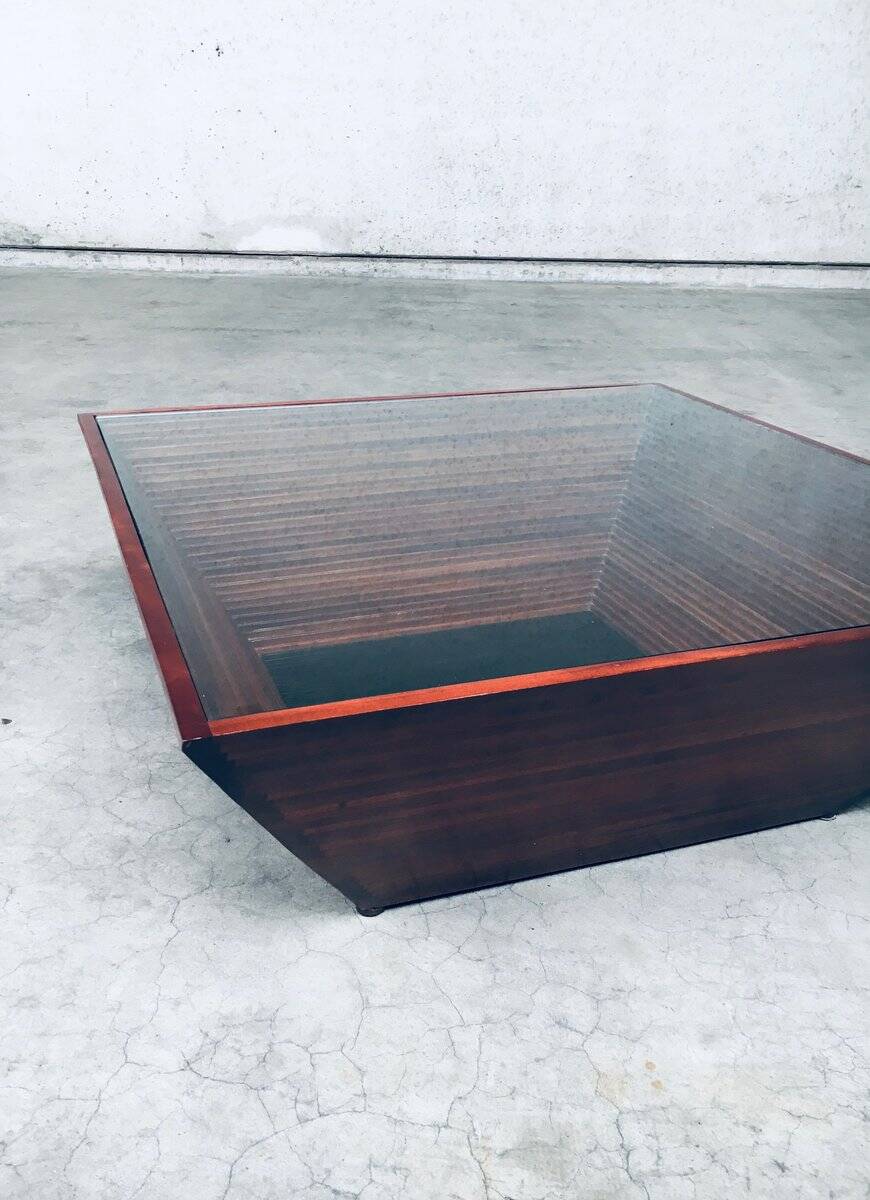 Postmodern Reverse Pyramid Coffee Table, 1980s