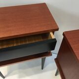 Pair of Scandinavian teak bedside tables