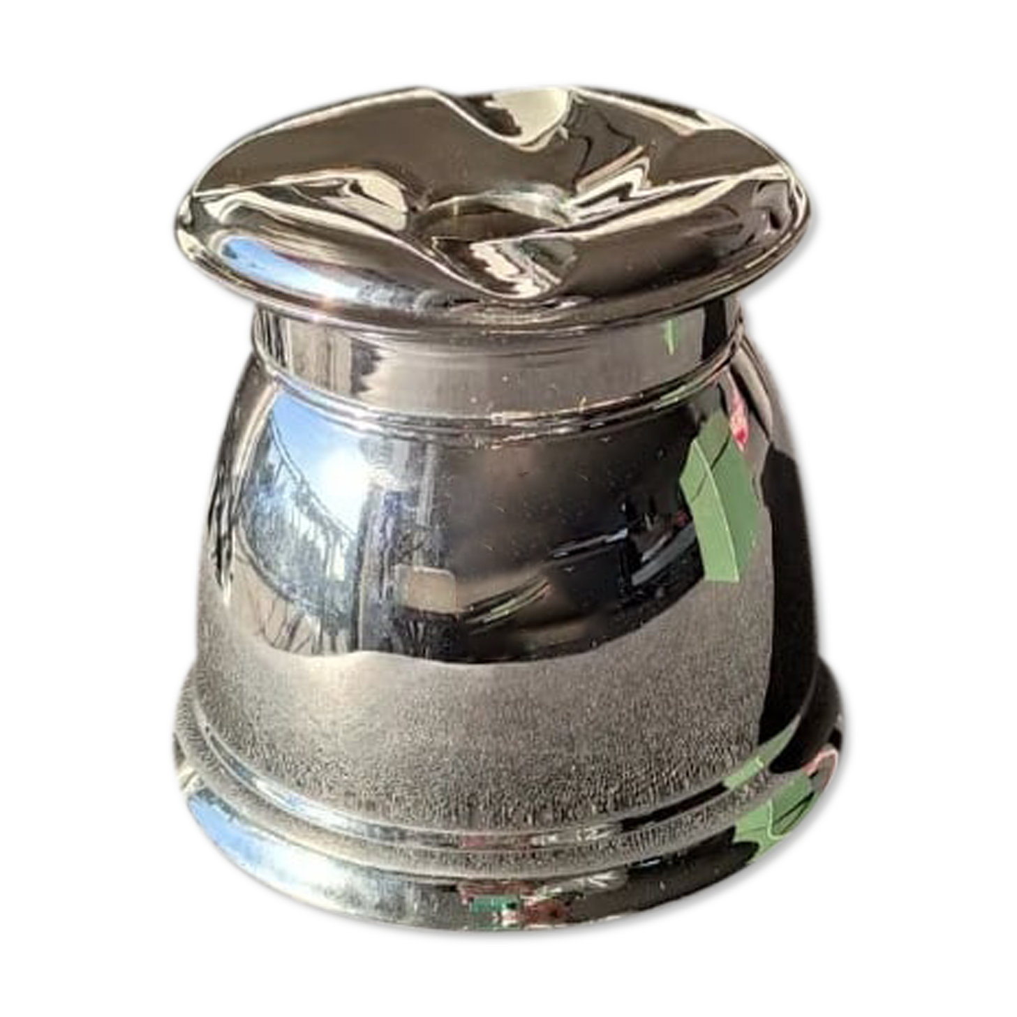 Vintage ashtray "French Café/Bar" in solid copper, 40s in its original box.