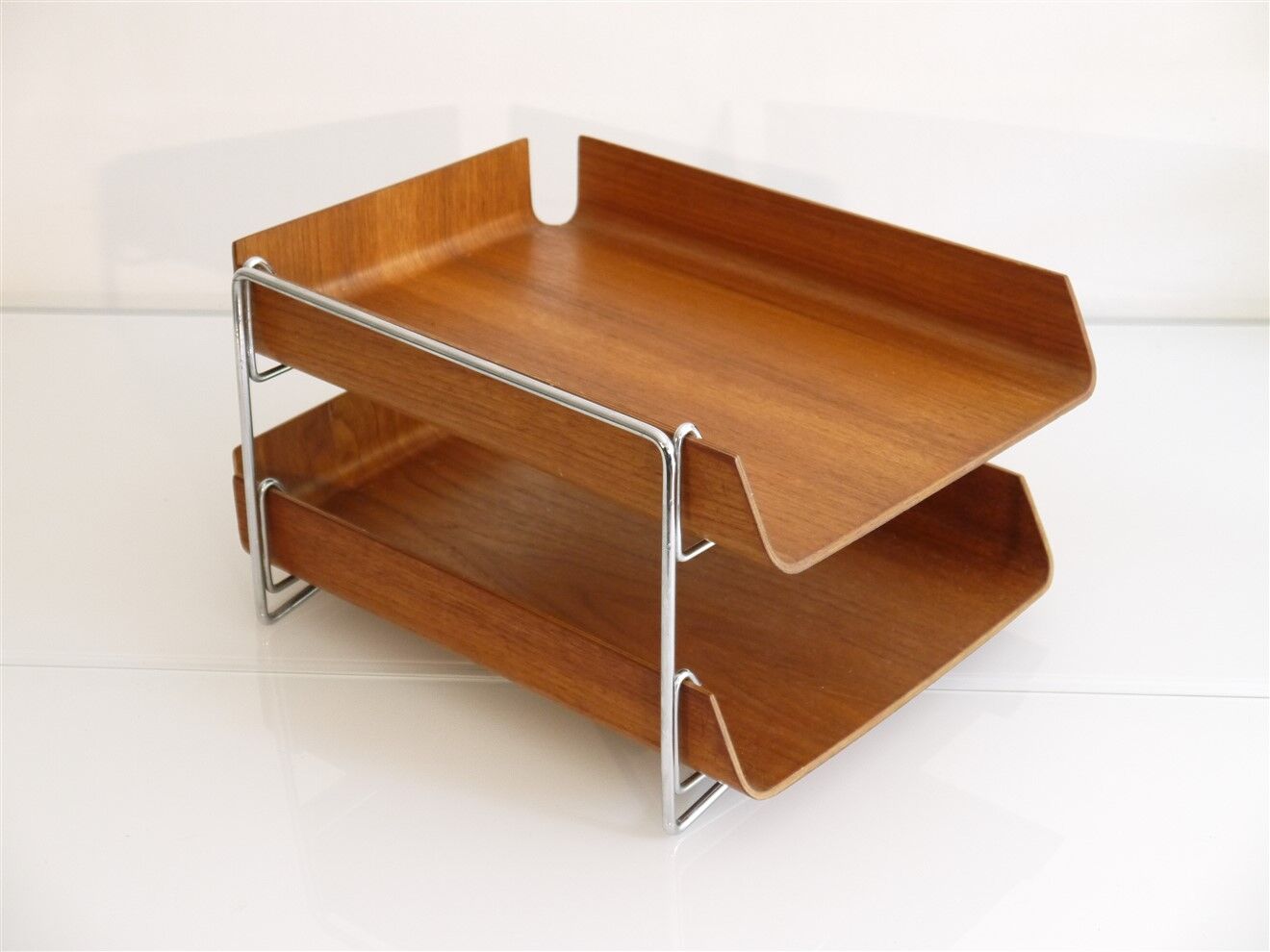 Vintage teak briefcase 1960