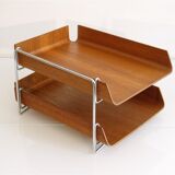 Vintage teak briefcase 1960