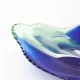 Vintage Leaf Design Glass Tray from Marinha Grande, 1960s