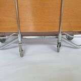 Vintage coffee table, bar, folding side table on wheels