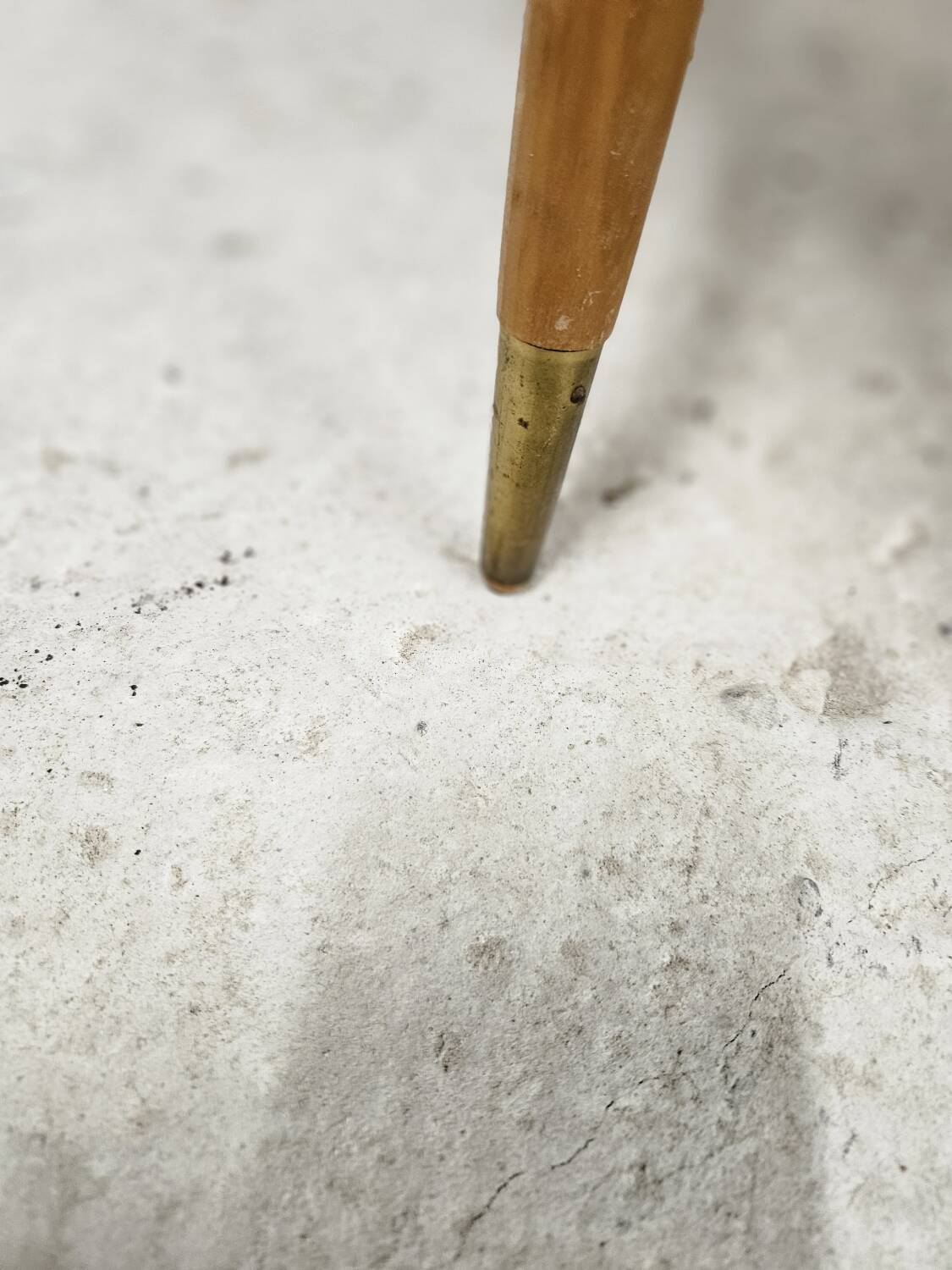 Small opaque black glass coffee table 1960