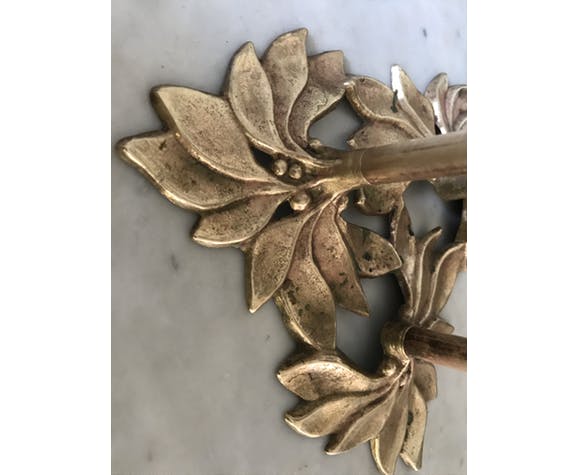 Pair of brass candlesticks